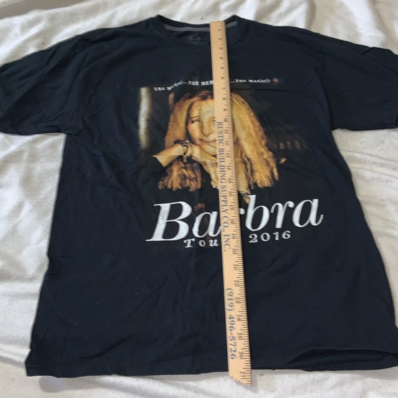 BARBRA STREISAND CONCERT T SHIRT 2016 Thanks for the mem’ries large black - Picture 6 of 8